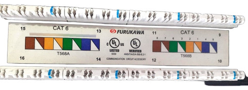 Patch Panel Furukawa Cat6 T568a 24 Portas 1u 19 (Usado)