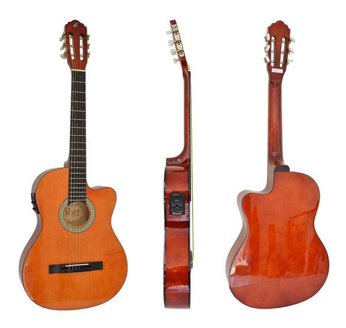 Violão eletroacústica Giannini Start SF-14 CEQ para destros natural verniz brilhante