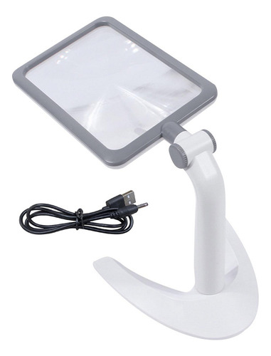 Lupa Com Luz Led Para Artesanato E Leitura Diária