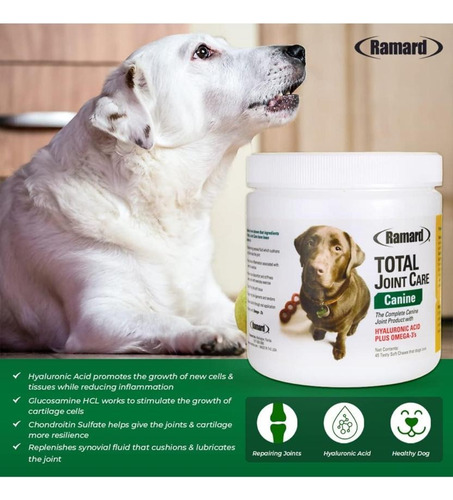 Ramard Total Joint Care Canine Supplement For Dogs - Hyaluro