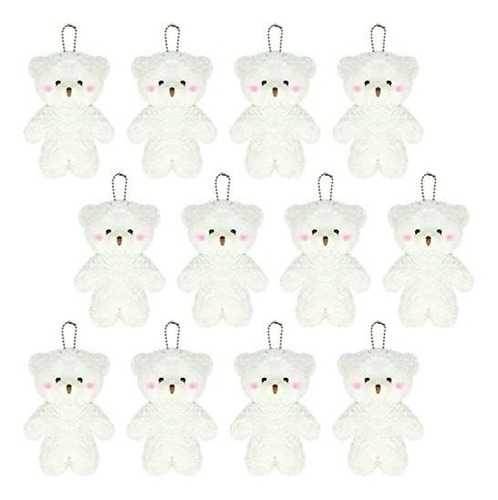 Wegutats 12 Pack Mini Osos De Peluche Blanco, 4,7 7j8xy