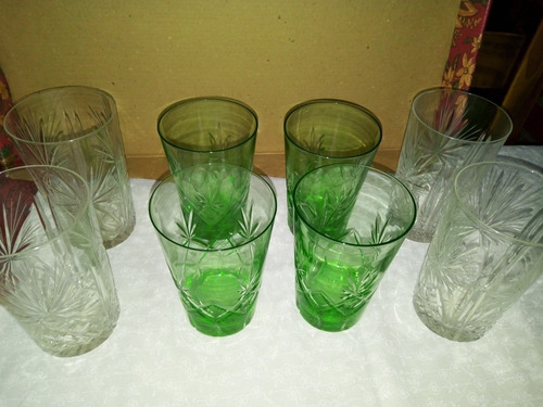 8 Vasos Labrados Trago Coctel