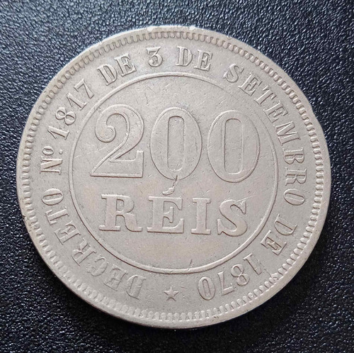 Moeda 200 Réis 1884 (Usado)