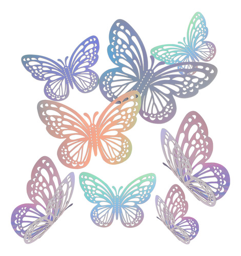 Pegatinas 3d Con Mariposas Para Decoración De Pared, 72 Unid