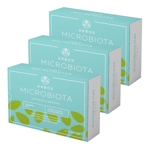 Pack 3 Arbox Microbiota Salud Gastrointestinal Prebióticos