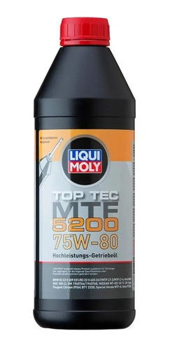 Aceite Liquimoly 75w80 Toptec Mtf 5200 X1litro Gl4