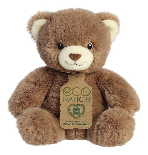 Cor Peluche Aurora Peluche Eco Nation Sustentable Oso Cafe