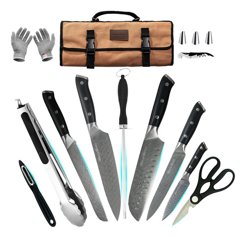 Juego De Cuchillos De Cocina Profesional 5 Piezas Bleezebles