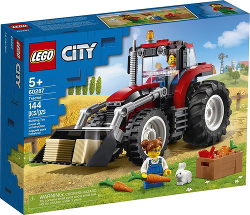 Lego City Tractor 60287 Kit De Construo Cool Toy For