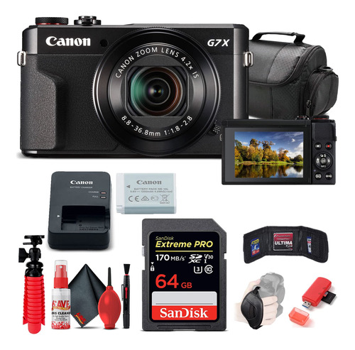 Canon Powershot - Cámara Digital G7 X Mark Ii (c001) + Tar.