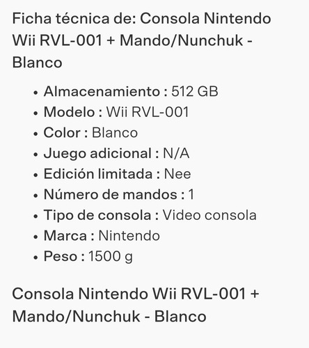 Nintendo Wii + 2 Juegos