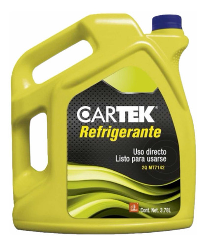 Anticongelante Refrigerante Uso Directo Cartek 3.78 Litros