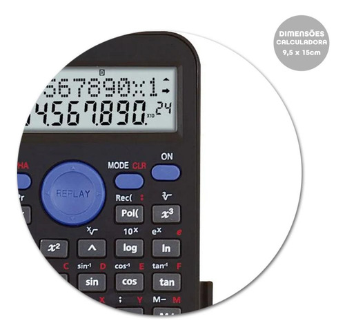 Calculadora Científica Prime 240 Funções E 10+2 Dígitos Brw