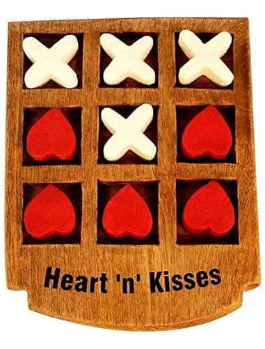 S.b Arts Wooden Tic Tac Toe Game For Kids, Classic Wooden Co