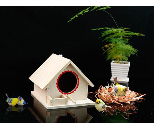 Casa De Pájaros De Para Pájaros Caja Colgante Con Cuerda