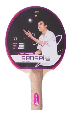 Paleta Ping Pong Sensei 1 Estrella En Gol De Oro