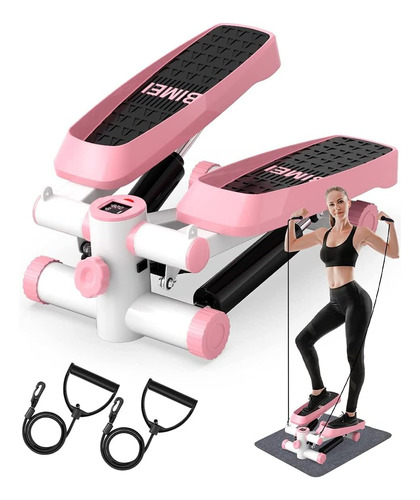 Stepper, Mini Stair Steppers With Resistance Bands, Aerobic 