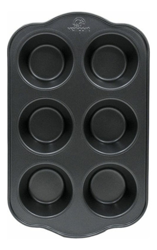 Vencort Molde 6 Muffin Acero Carbon Charola Muffins