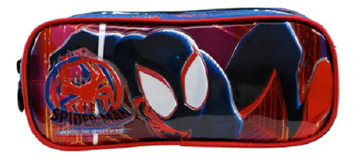 Estojo Duplo Escolar Spider-man R2 11685 Xeryus Cor Preto