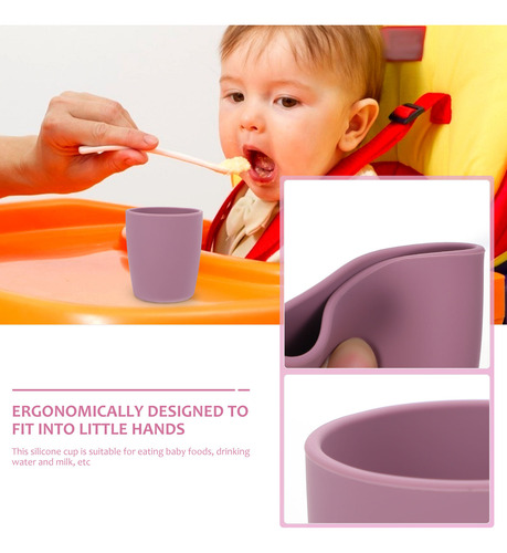Taza De Silicona Para Comida Para Bebés, Taza De Aprendizaje