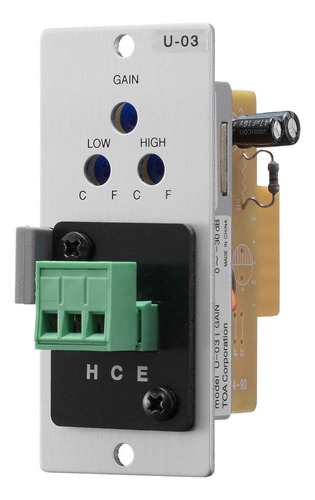 Toa U-03s Modulo Entrada Linea Desequilibrada Filtro Corte