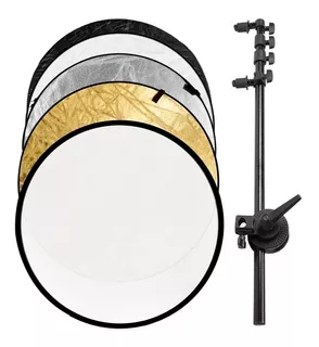 Kit Pantalla Reflectora Gadnic 5en1 107cm + Soporte + Bolso