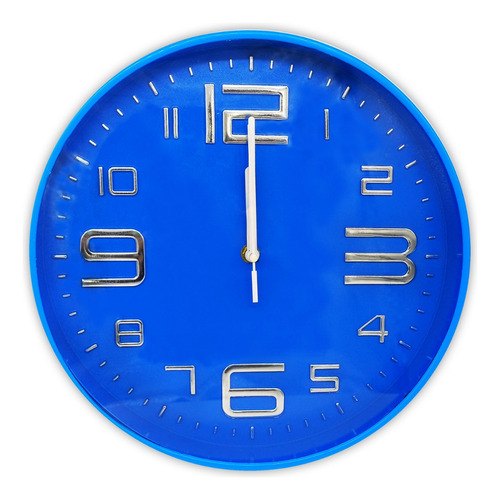 Reloj De Pared Analógico De Pvc, 30 Cm Diámetro, 12715