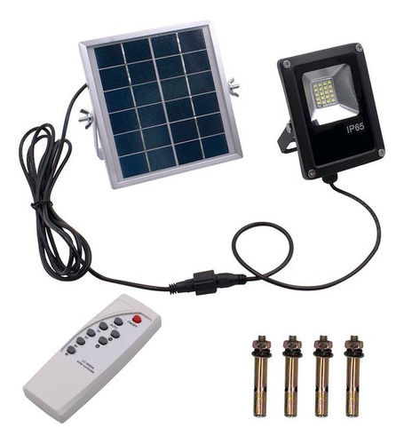 Lampara Solar De Control Remoto, Mxlrc-002, 20w, 900lm, 6000