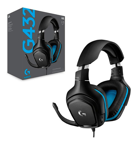 Audifono Gamer Logitech G432 7.1 Multiplataforma Color Negro