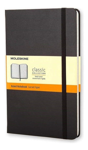 Libreta Moleskine Clásica De Bolsillo Negra Hoja Rayada