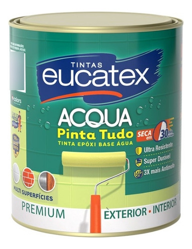 Epoxi Base Agua Eucatex Branco -madeira Metal Azulejos 900ml