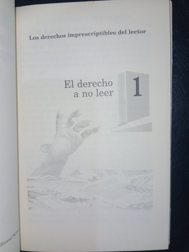 Libro Los Derechos Imprescriptibles Del Lector Daniel Pennac