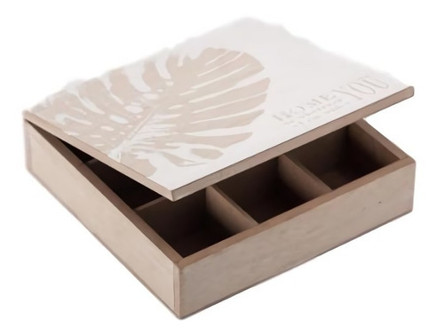 Caja De Te Palmera Dorada - Beige