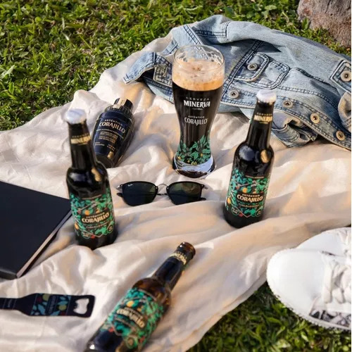 Cerveza Minerva Corajillo Stout Malta Naranja Vainilla 1pza