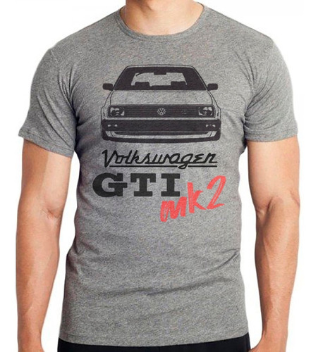 Camiseta Volkswagen Golf Gti Mk2 Cinza