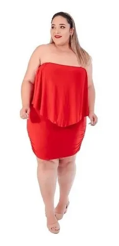 Moda plus sales size 2018 vestidos