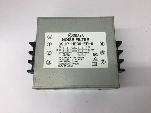 Okaya Noise Filter 3sup-he30-er-6 Dda