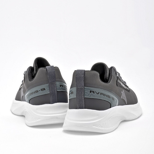 Tenis Hombre Avans-b 068 Gris Negro 129-324