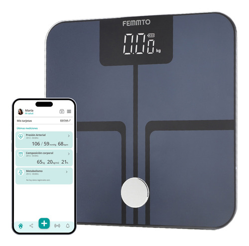 Femmto balanza digital baño bluetooth personal corporal personas 180kg grasa corporal masa muscular metabolismo basal bioimpedancia