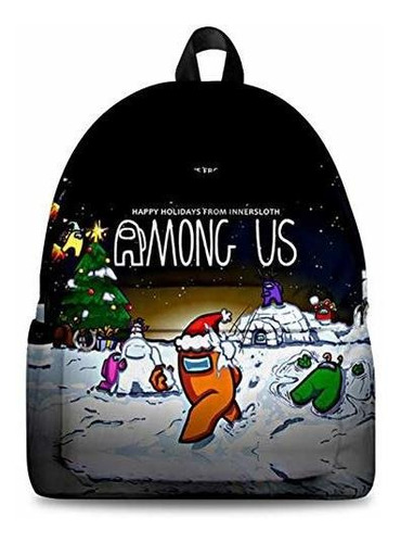 Coslive A.us Backpack,sus Starry Night Schoolbag,among Us Ch