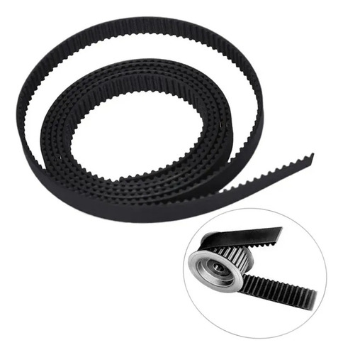 1m Banda Dentada Gt2 6 Mm Ancha Alma De Fibra De Vidrio