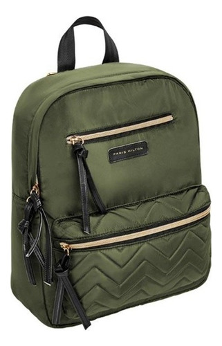 Mini Backpack Paris Hilton Verde Olivo Color Verde Musgo