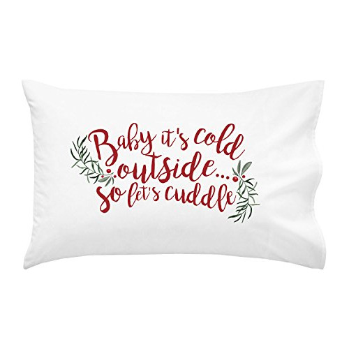 Funda De Almohada Navideña Baby It's Cold Outside So Let's C