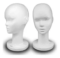 Comprar Cabeza Telgopor Corta Apoya Pelucas Ideal Para Practica