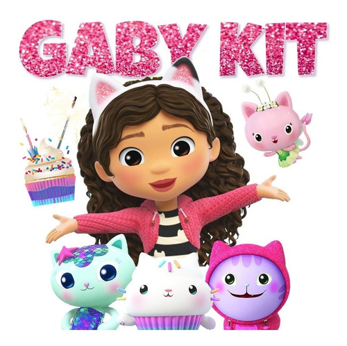 Kit Editable Gabby´s Dollhouse/la Casa De Muñecas De Gaby