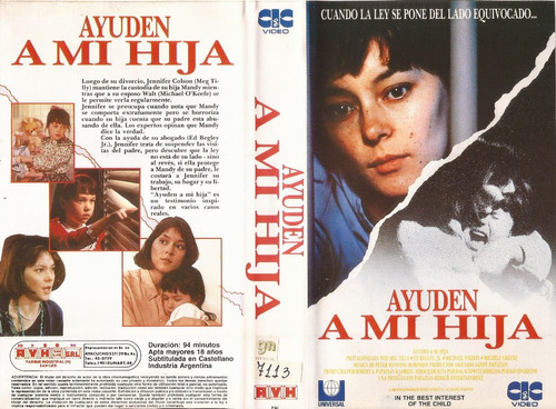 Ayuden A Mi Hija Vhs Meg Tilly Ed Begley Jr Michael O'keefe