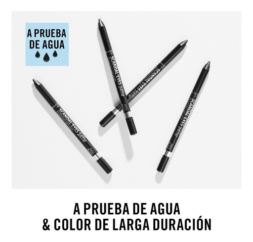 Imagen 4 de 5 de Delineador De Ojos Rimmel Scandaleyes Waterproof Kohl Kajal