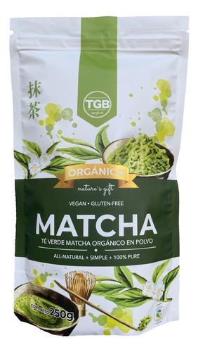 Té Matcha 100%  Puro Premium Orgánico 250 Gramos 