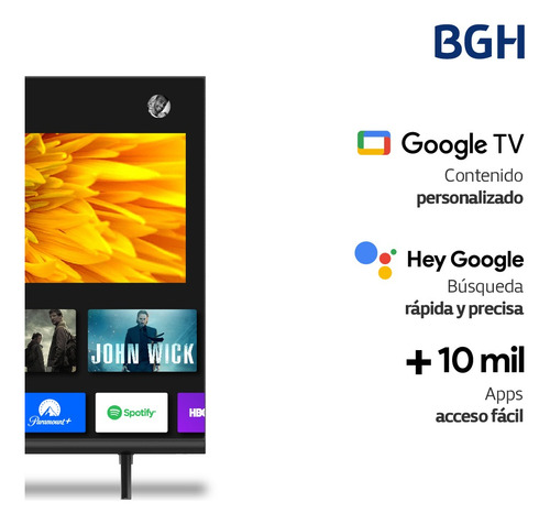 Smart Tv 55 Bgh B5523us6g 4k Con Google Tv