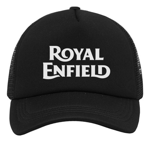 Gorra Trucker Negra Royal Enfield Reflejante